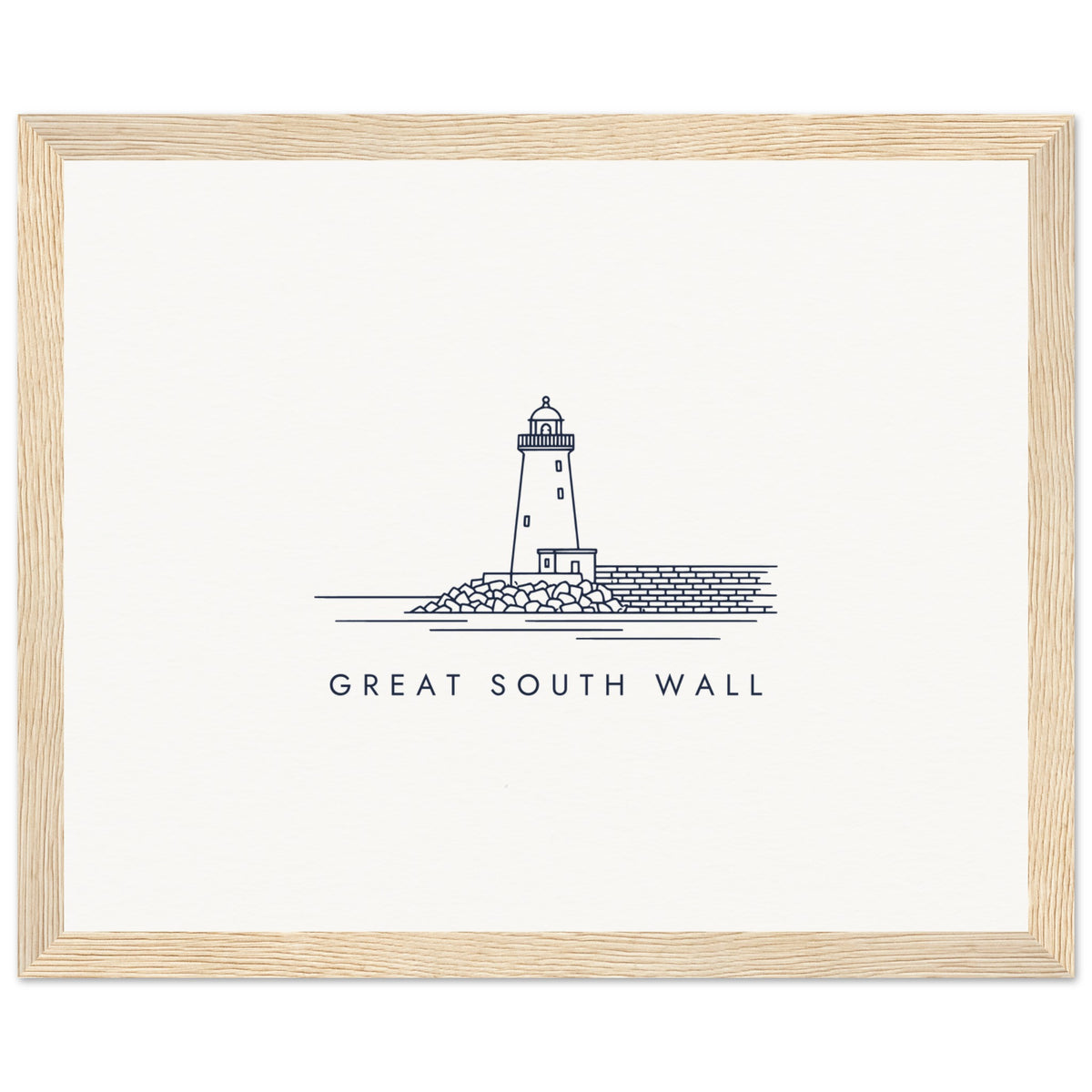 Great South Wall Framed Print, view 2