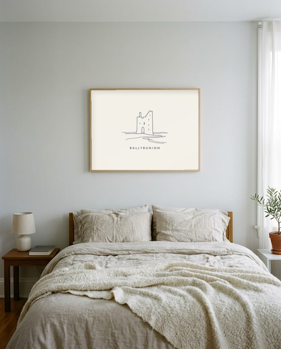 Ballybunion Framed Print, on the wall