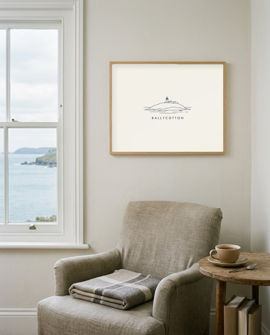 Ballycotton Framed Print, on the wall