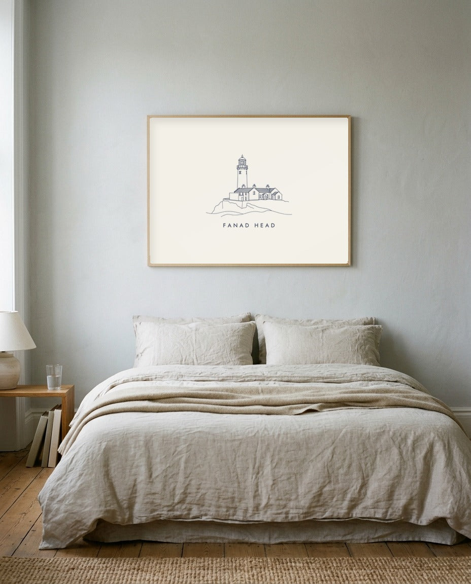 Fanad Head Framed Print, on the wall