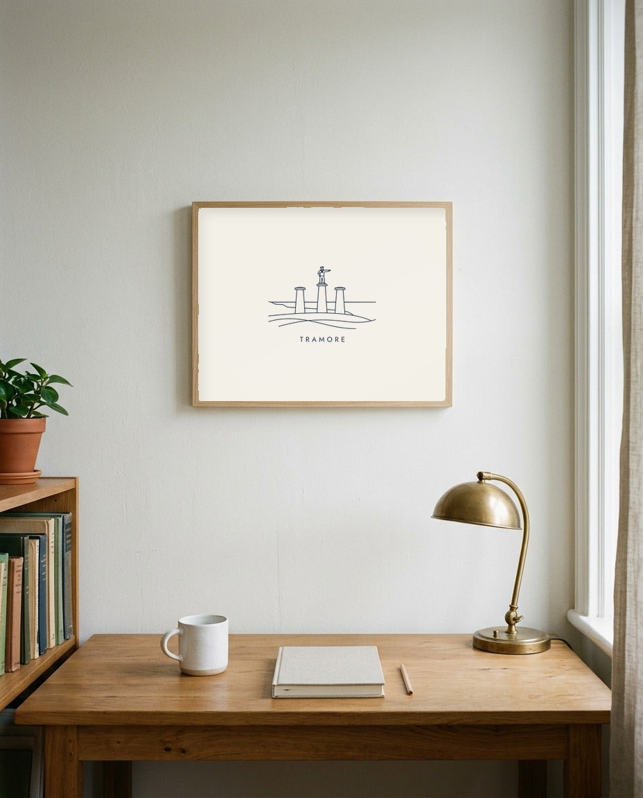 Tramore Framed Print, on the wall