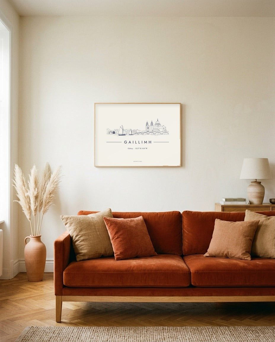 Galway Framed Print, on the wall