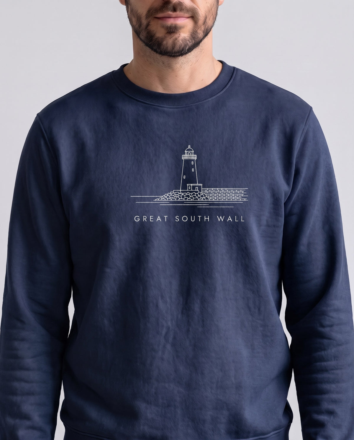 Great South Wall Sweatshirt, worn
